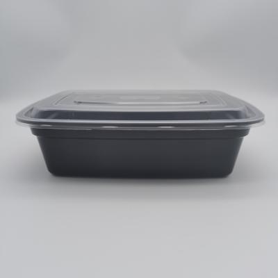 750ml American style square disposable food preparation containers