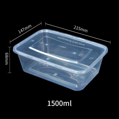 1500ml disposable plastic packaging box