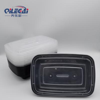 1250ml American style square disposable food preparation containers