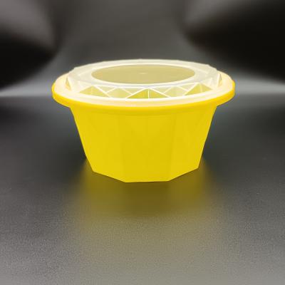 1088ml Diamond New Disposable Plastic Food Packaging Round Bowl