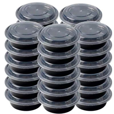 1500ml American style round disposable food preparation containers