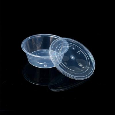 300ml Medium Disposable Plastic Food Packaging Round Bowl