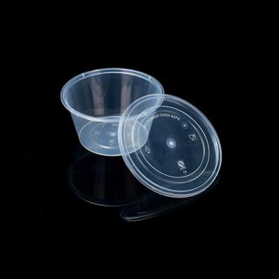 450ml Medium Disposable Plastic Food Packaging Round Bowl