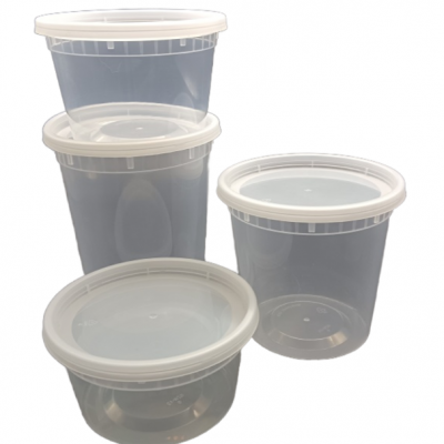 8oz/12oz/16oz/24oz/32ozDisposable PP plastic soup cups are leak-proof for delivery and takeout